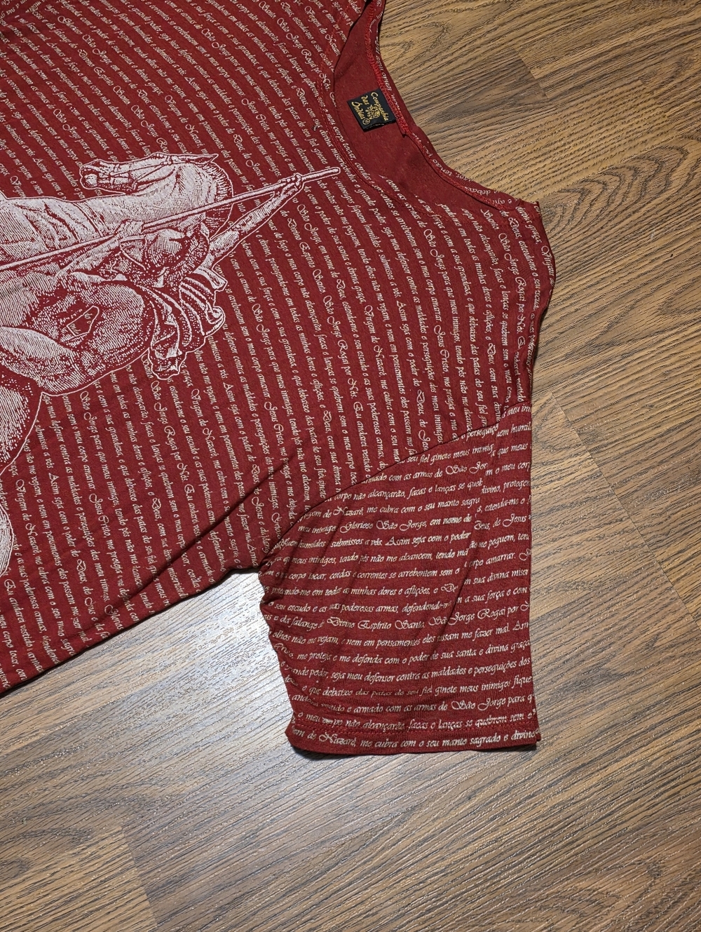 Boho Viscose Saint George Graphic Tee Shirt Companhia das Índias Aztec Ethnic - Picture 3 of 11